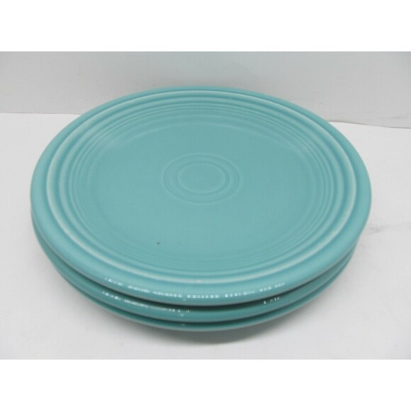 Homer Laughlin Fiesta Green Salad Side Plates 7 1/4" Bundle of 3 - Picture 6 of 6